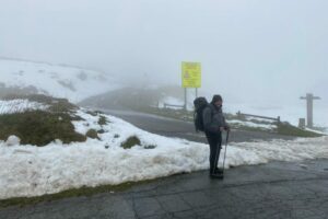 Schnee in den Pyrenäen