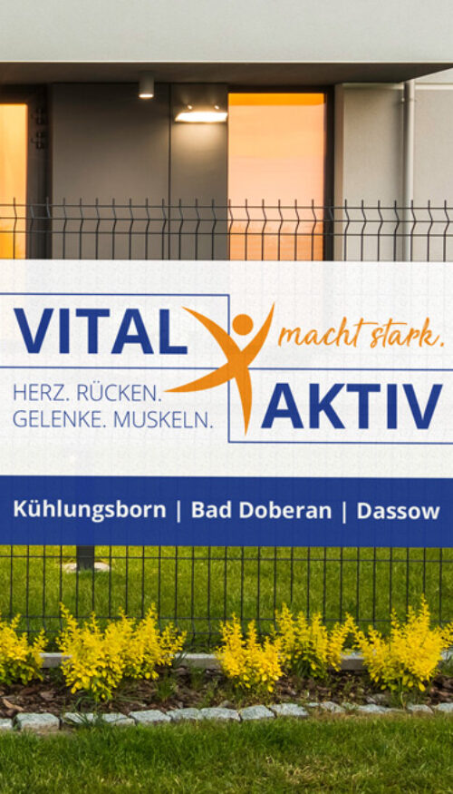 Zaunwerbung für Vital-Aktiv